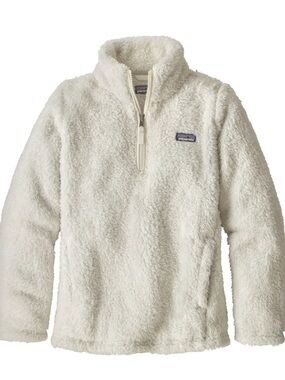 Patagonia Sz XS Los Gatos 1/4 Zip Off White Cozy Fleece Pullover Athletic。